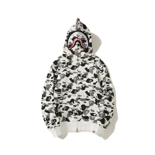 BAPE ABC Camo Shark Full Zip Hoodie Multicolor