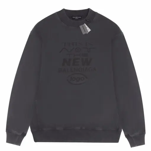 Balenciaga this is not new sweater dark brown