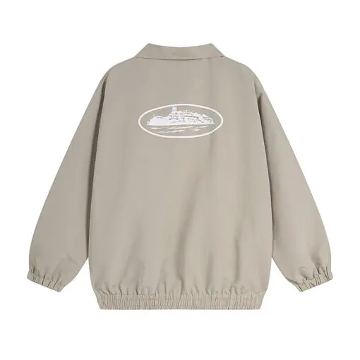 Corteiz Guerillaz Drilltop Tonal Jacket Grey - Imagen 2