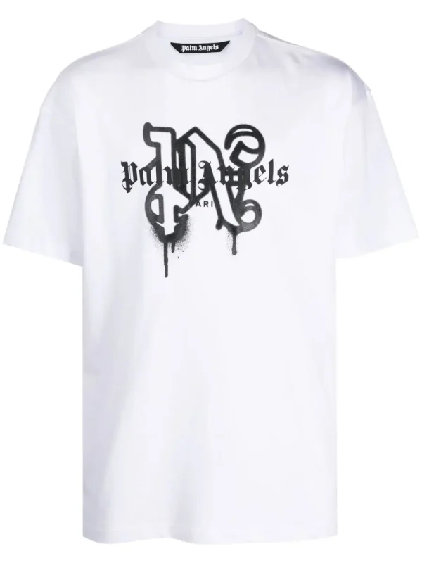 Palm Angels Paris monogram-print T-shirt