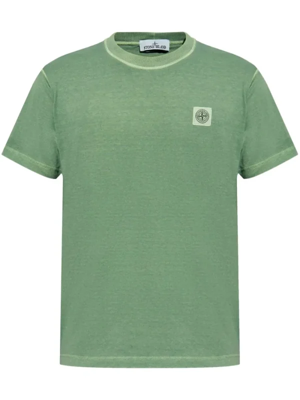 Stone Island T-shirt with logo appliqué