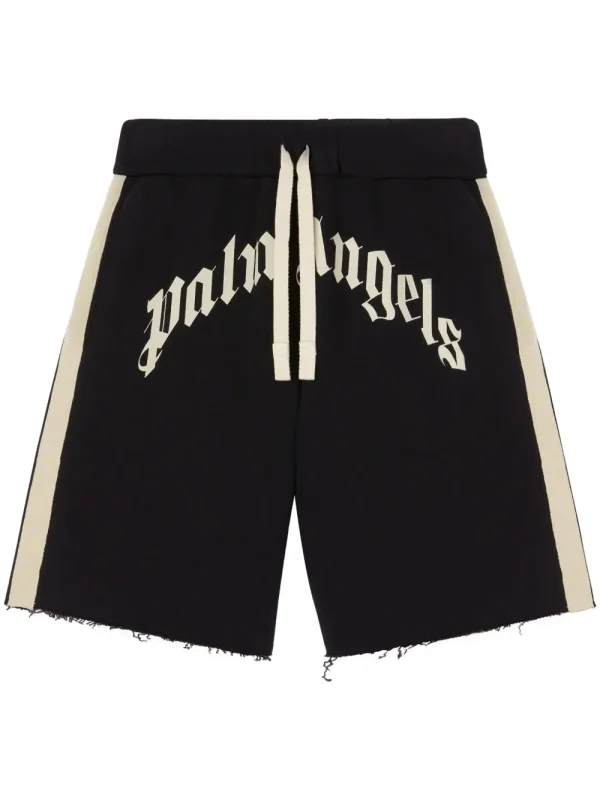Palm Angels Logo Track Shorts Black