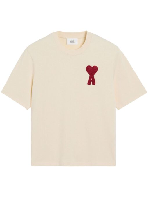 AMI Paris Ami De Coeur T-shirt Beige