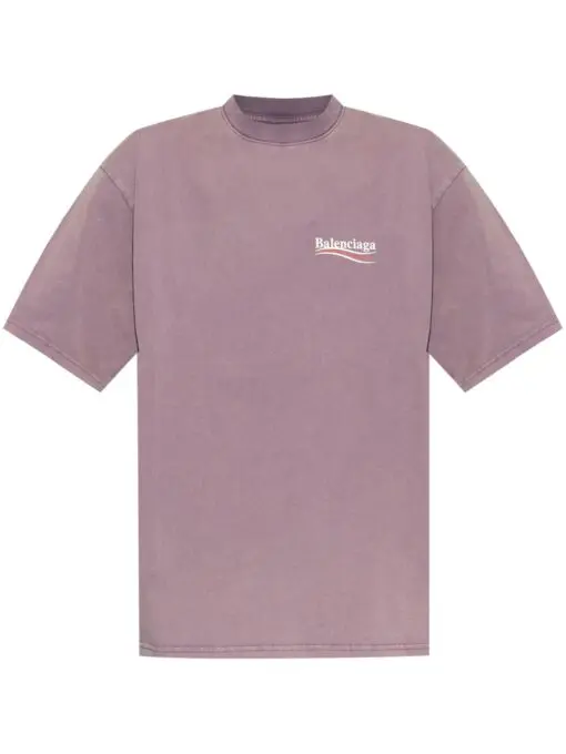 Balenciaga logo t-shirt purple