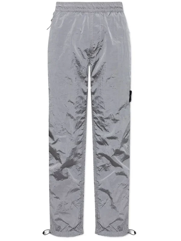 Stone Island compass-badge trousers grey