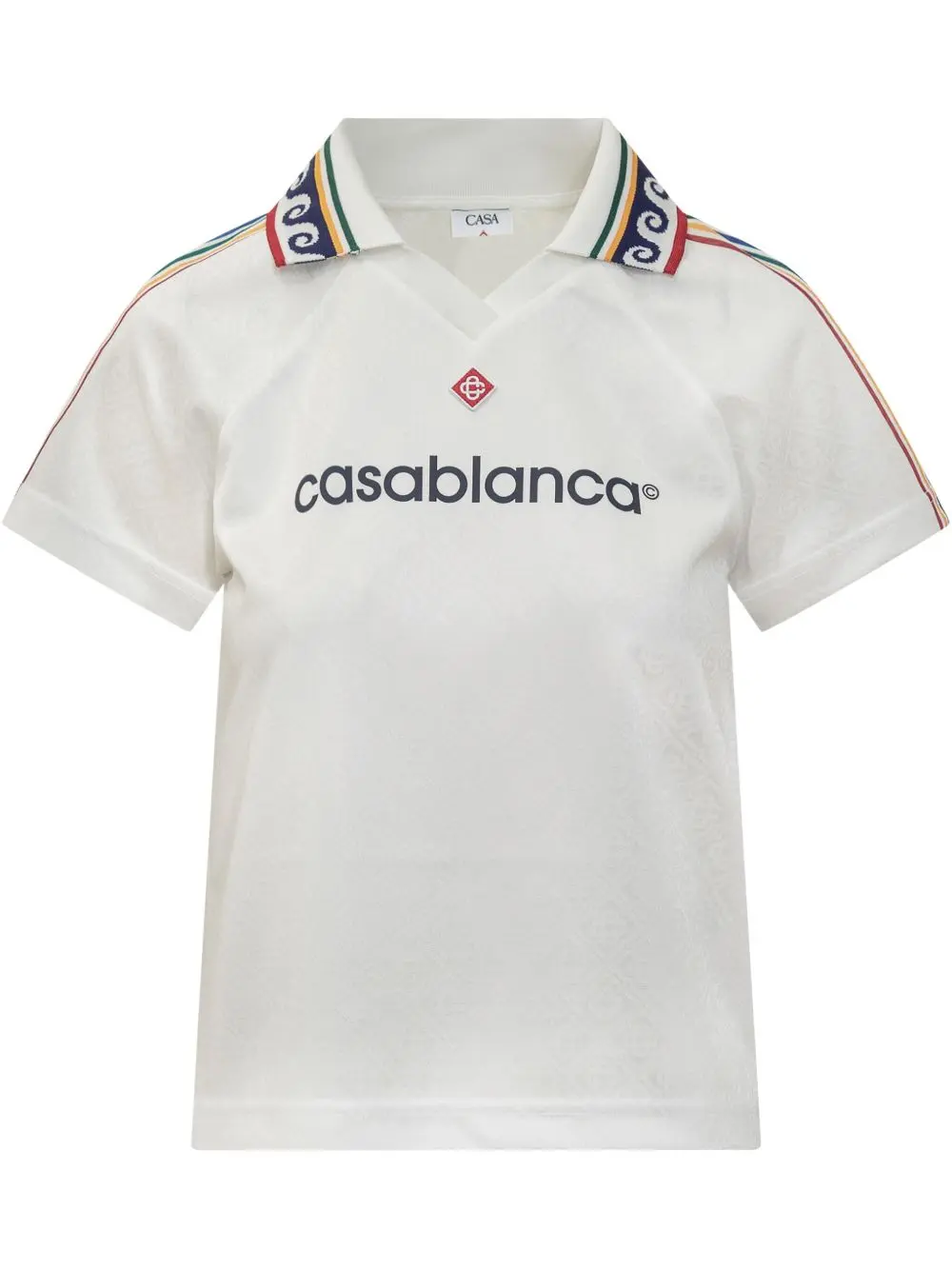 Casablanca Jacquard Monogram Football Women shirt White