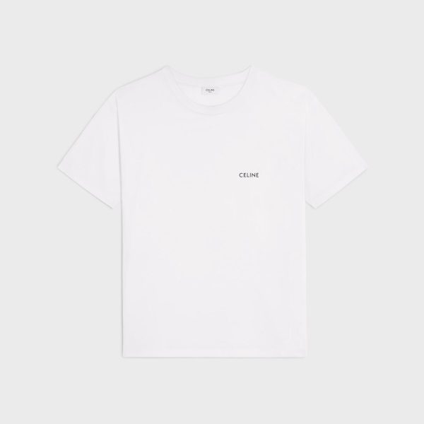 Celine Loose T-shirt Cotton Jersey White M3