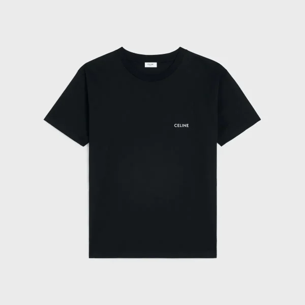 Celine loose t-shirt IN cotton jersey black