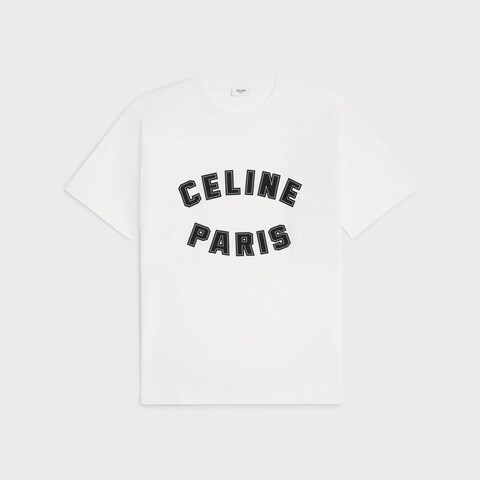 Celine Paris Loose T-shirt Cotton Jersey White