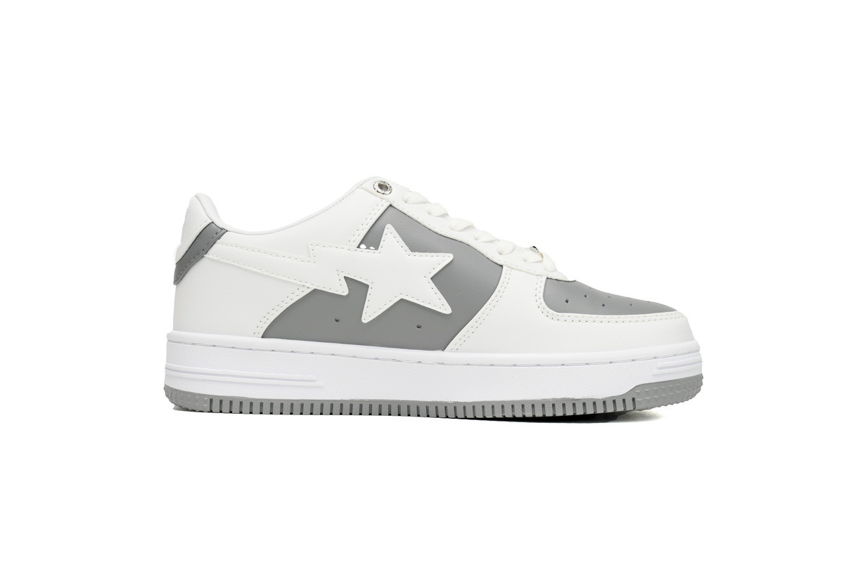 Bape STA Low Grey White - Imagen 4
