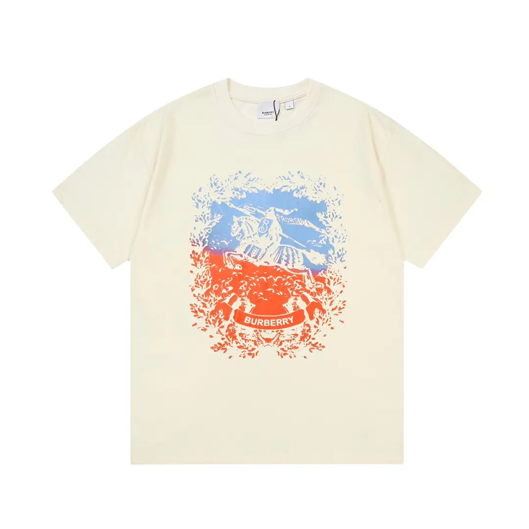 Burberry T-Shirt Graphic Print Off-White