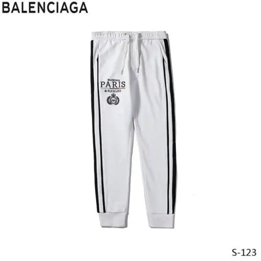 Balenciaga Track Pants Black White - Imagen 4