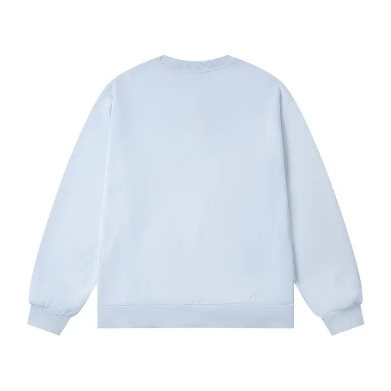 Corteiz Alcatraz Classic Letter Logo Print Casual Fleece Sweatshirt Light Blue - Imagen 2