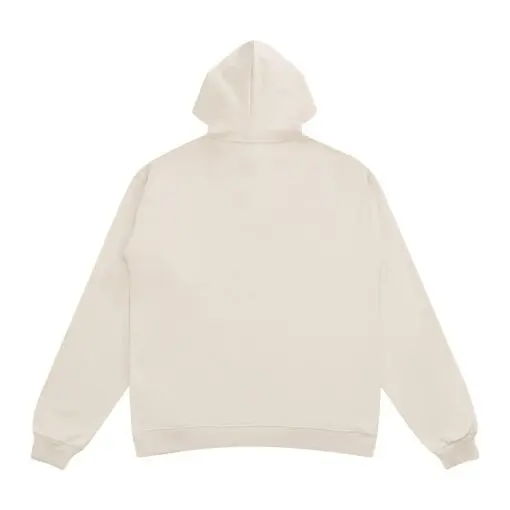 Balenciaga Cream Hoodie Be Nice Text Monogram - Imagen 2