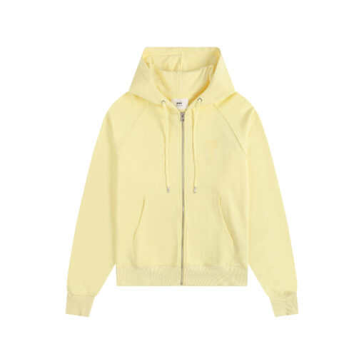 Ami Paris Hoodie Yellow