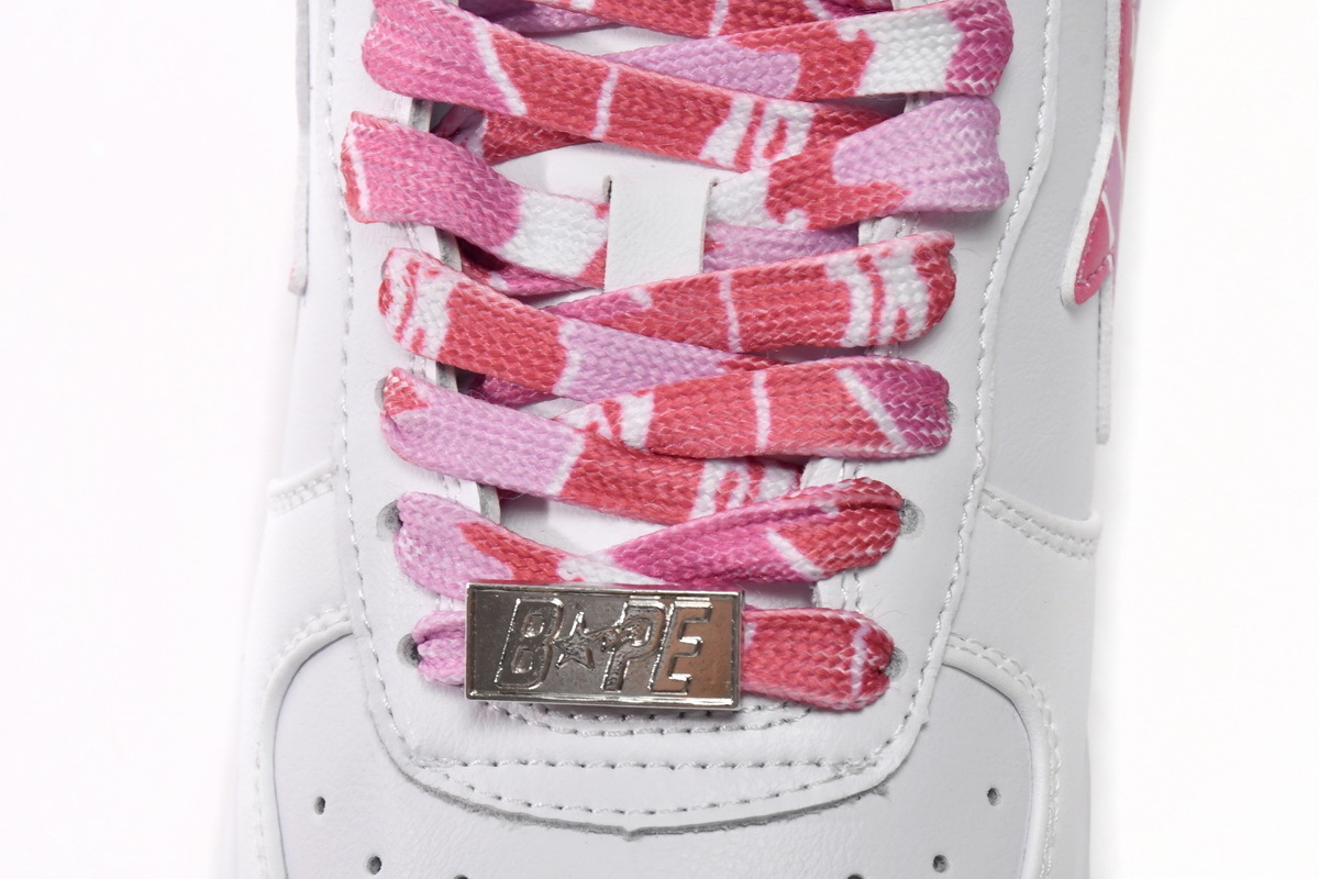 Bape STA Low White Pink - Imagen 3