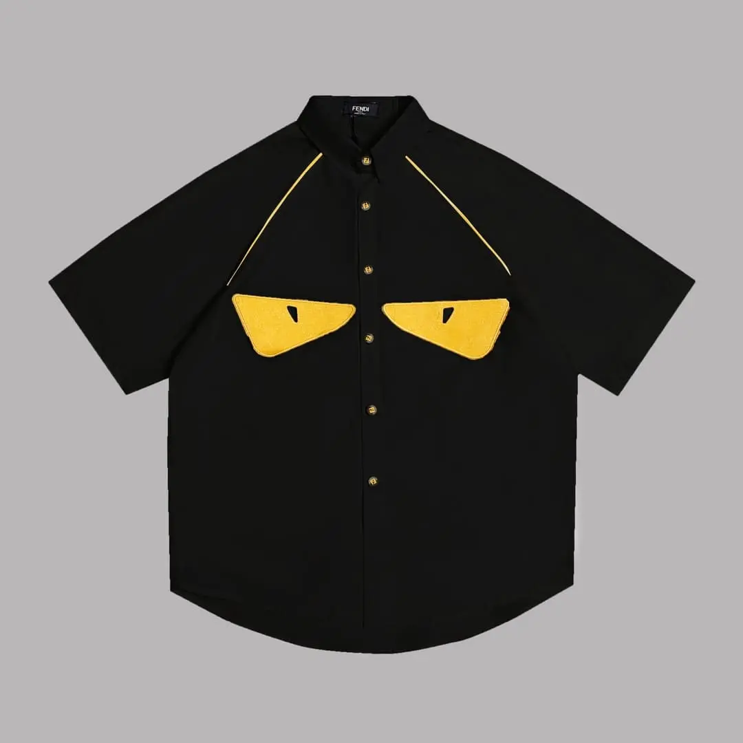 Fendi Bug Eyes T-shirt Black - Imagen 2