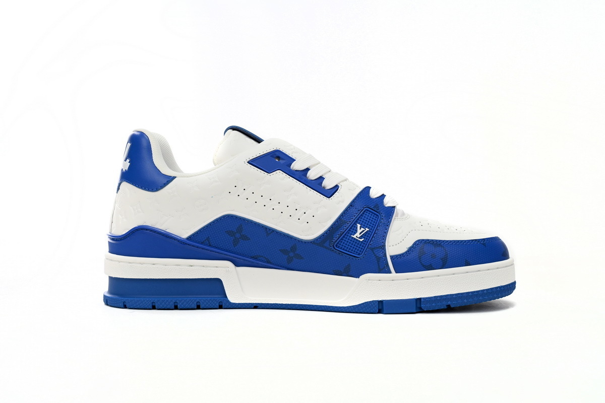 Louis Vuitton Trainer- White Blue - Imagen 3