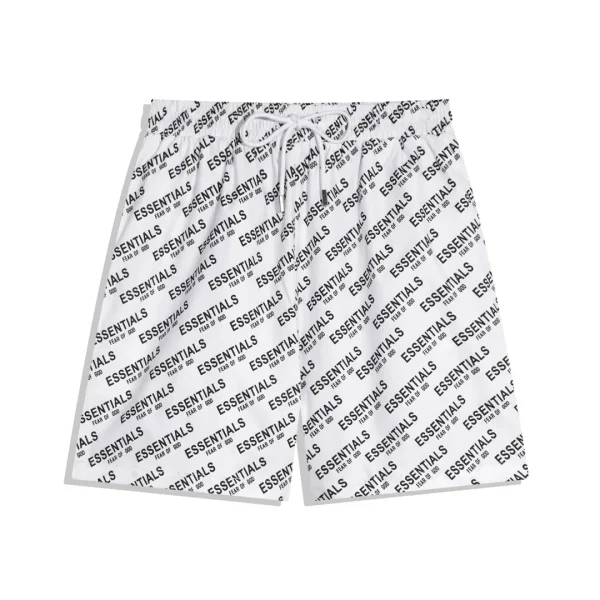 Fear of God Essentials all-over Print Shorts White