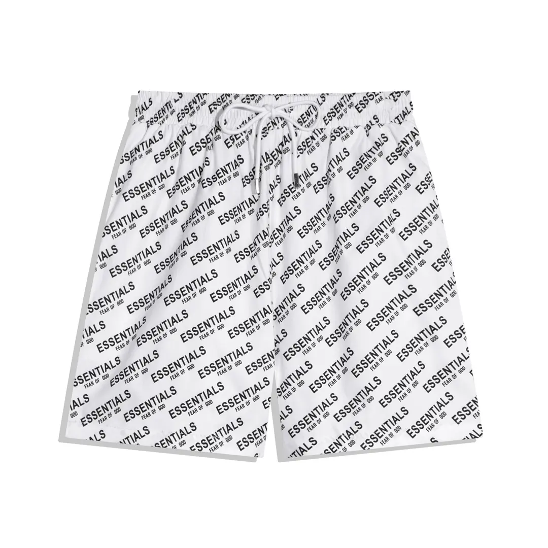 Fear of God Essentials all-over Print Shorts White