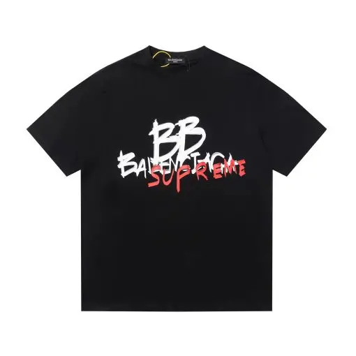 Balenciaga x Supreme T-shirt White & Black - Imagen 2