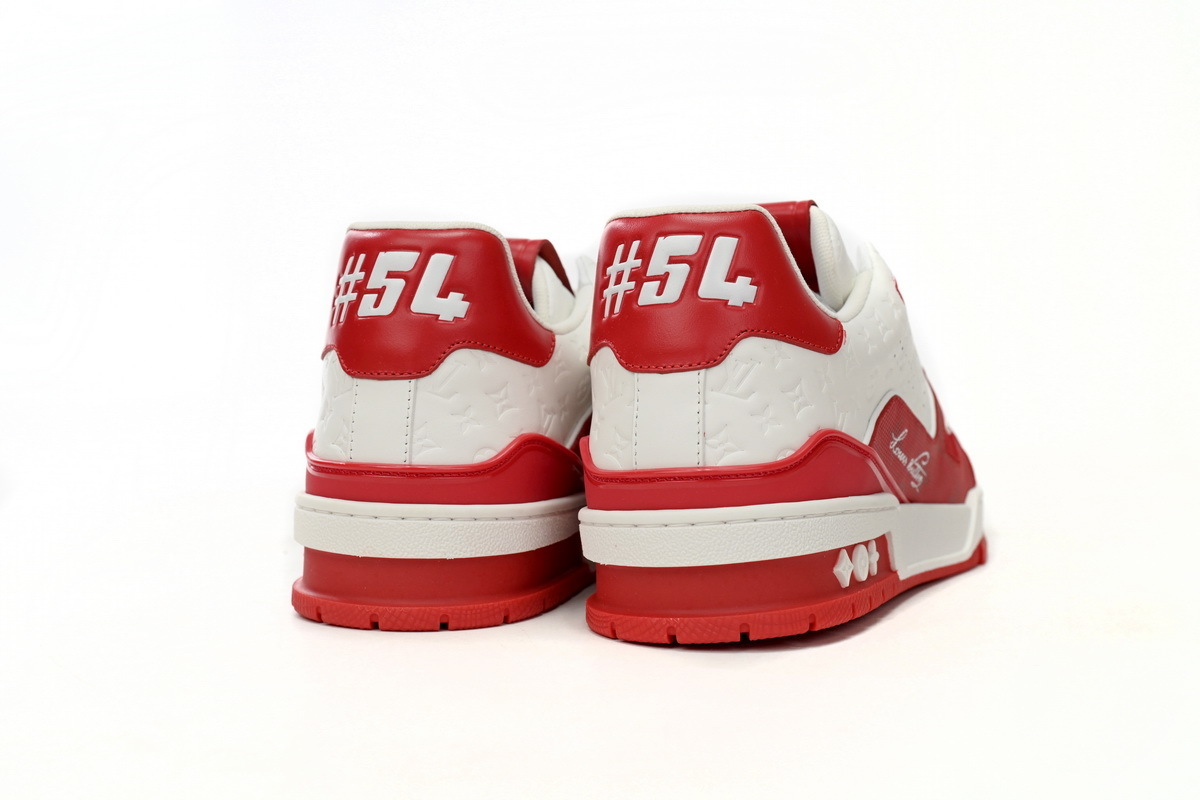 Louis Vuitton Trainer- White Red - Imagen 2