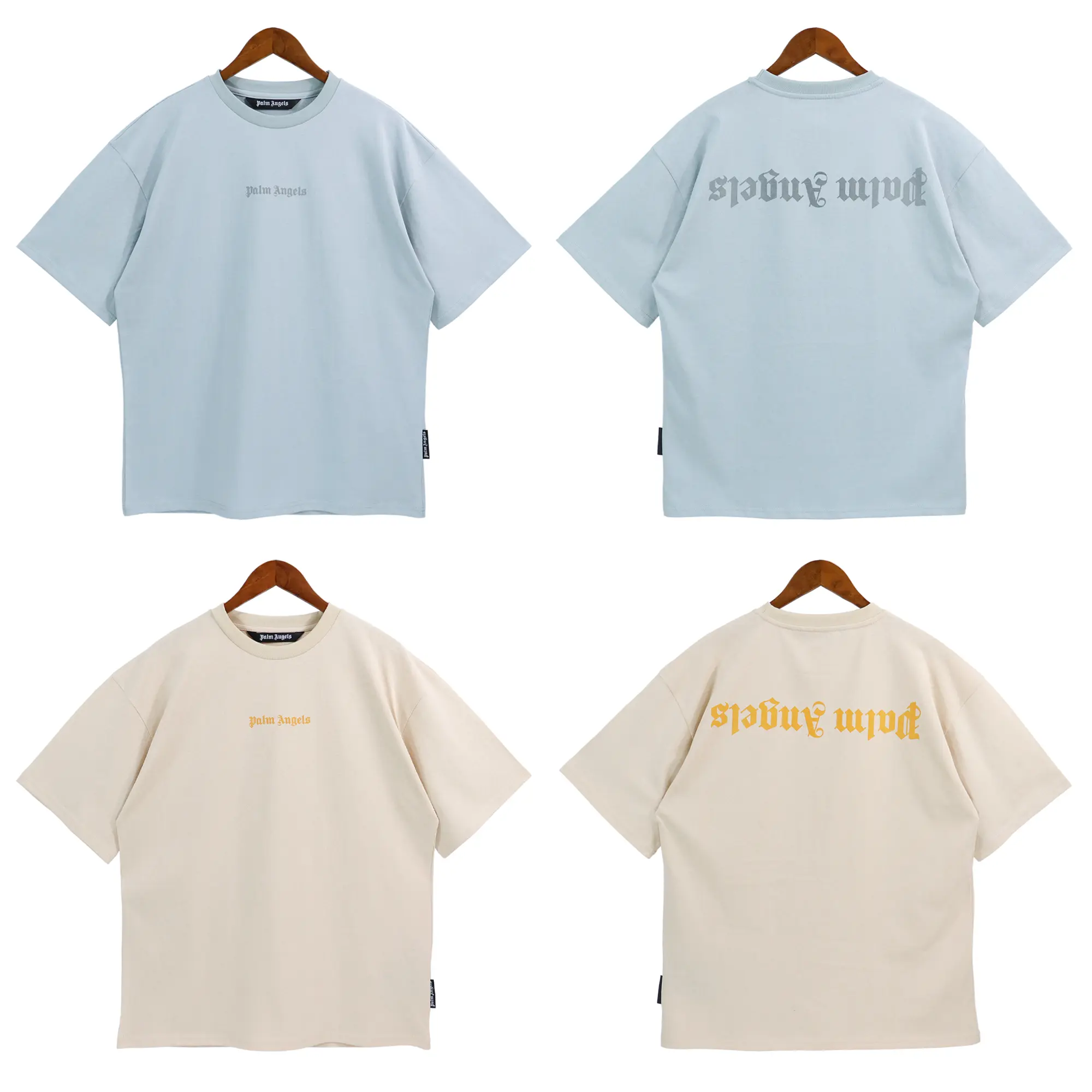 Palm Angels Shark T-shirt Sky Blue/Light sand