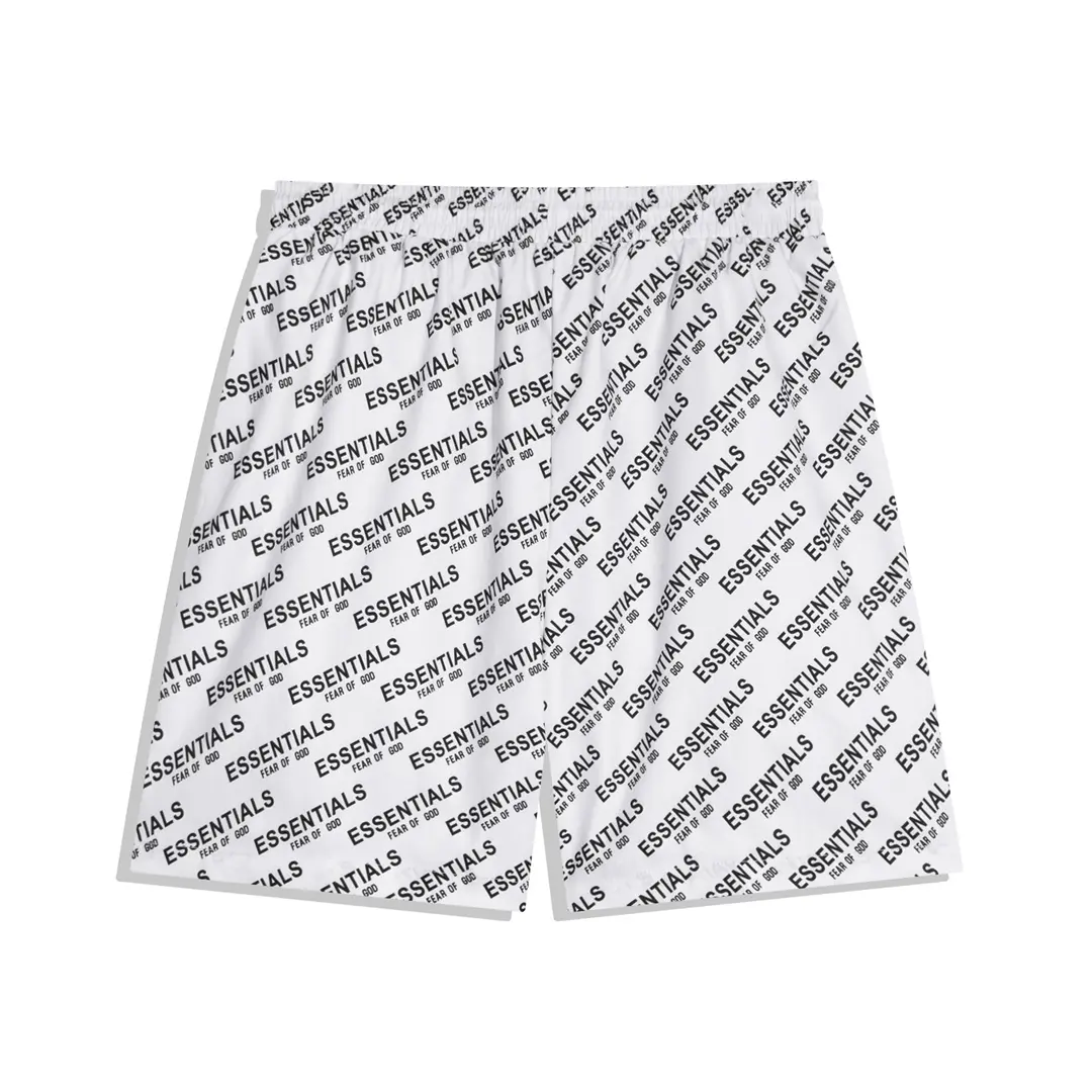 Fear of God Essentials all-over Print Shorts White - Imagen 2