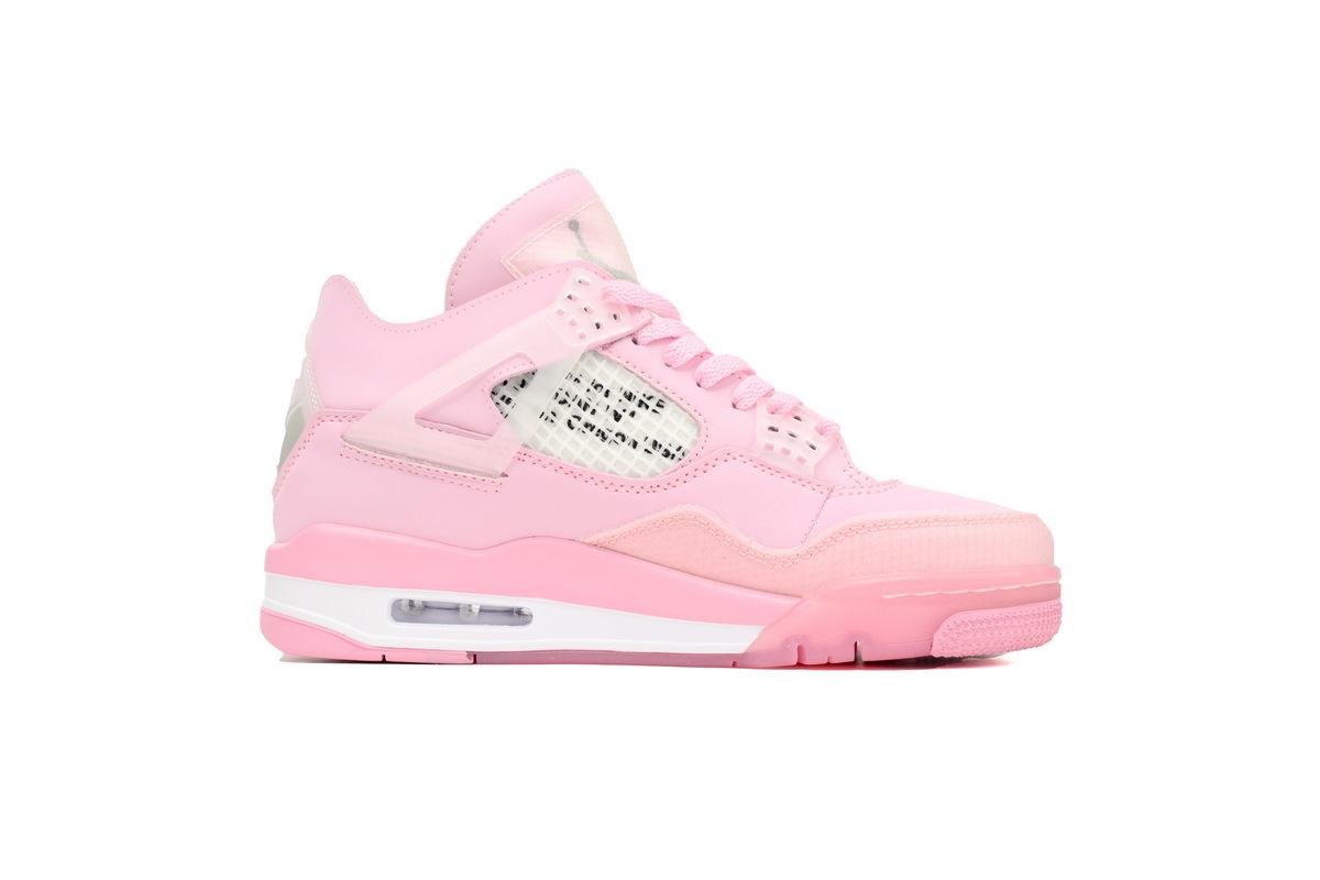 OFF White x Air Jordan 4 Pink Co Branding - Imagen 3