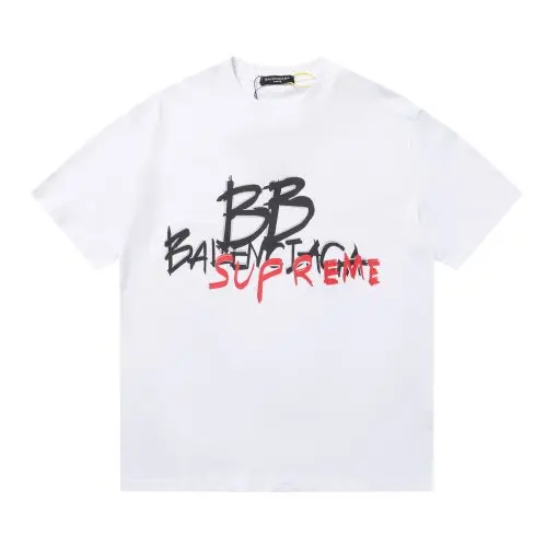 Balenciaga x Supreme T-shirt White & Black - Imagen 3