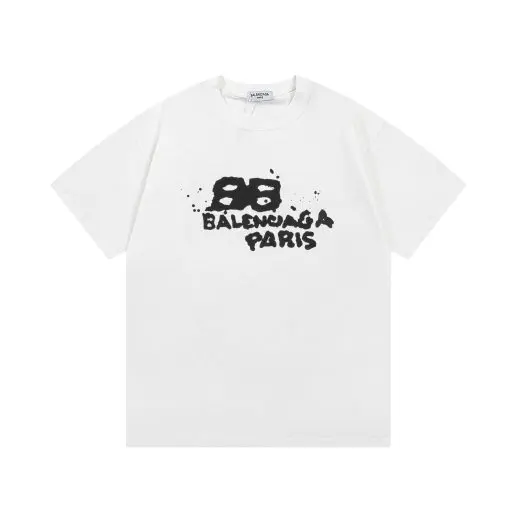 Balenciaga Paris T-shirt White & Black - Imagen 5