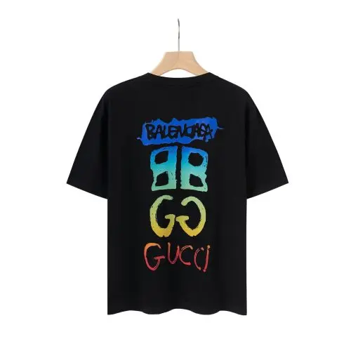 Balenciaga collaboration T-shirt Black White - Imagen 5