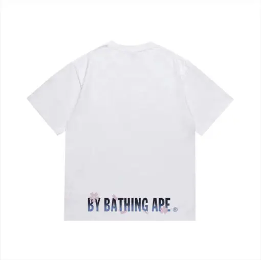 BAPE Pink Ape Monogram T Shirt White - Imagen 2