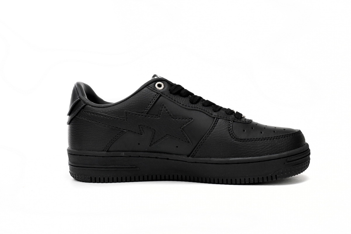 Bape Sta Low negras triple black - Imagen 3