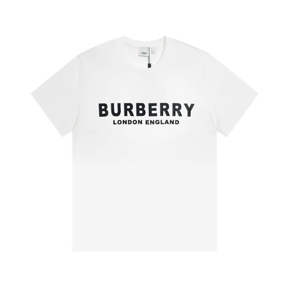 Burberry Logo Print Cotton T-Shirt White