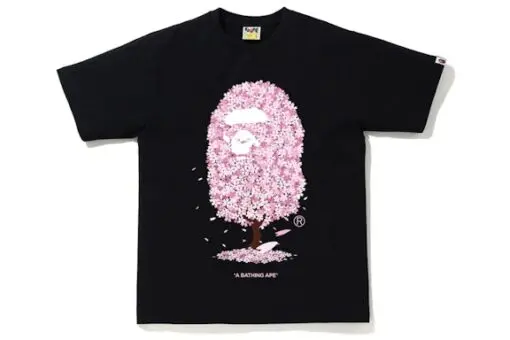 BAPE Sakura Tree Tee Black