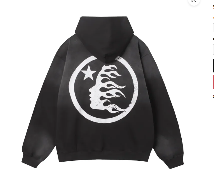 Hellstar Black Logo Full Zip Hoodie - Imagen 2