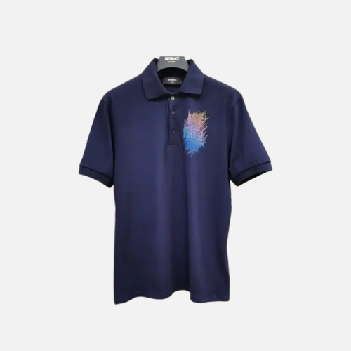 Fendi Polo T-Shirt Navy Blue