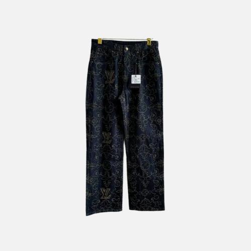 LV Monogram Jeans Black M2