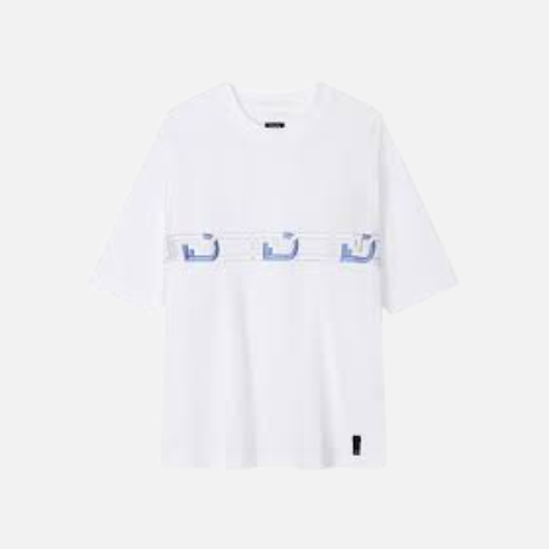 Fendi T-Shirt White and Blue