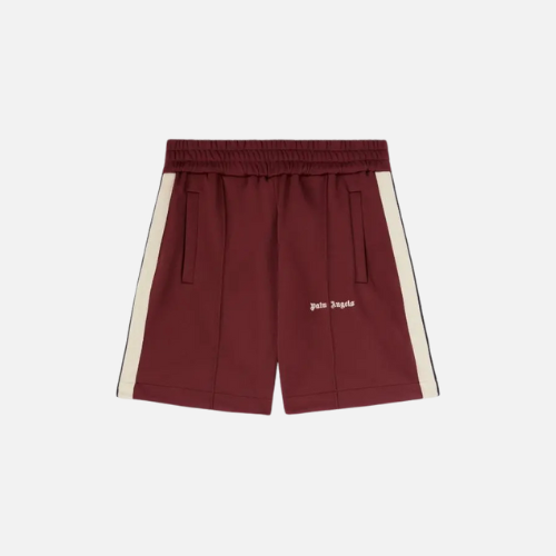 Palm Angels Classic Logo Track Shorts Burgundy
