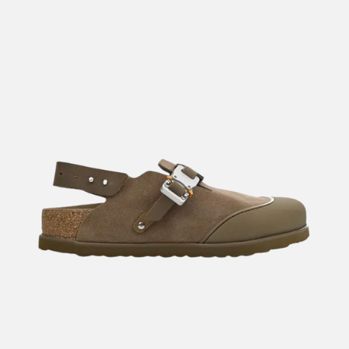 Dior by Birkenstock Mule Tokio Khaki Nubuck Calfskin
