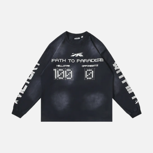 Hellstar Scoreboard Long-Sleeve T-Shirt Black