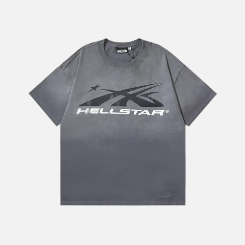 Hellstar Sport Logo Gel T-shirt Gray