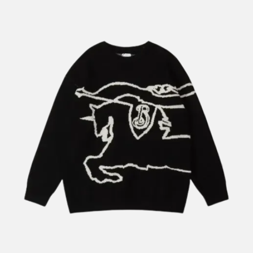 Burberry Turtleneck Sweaters Black