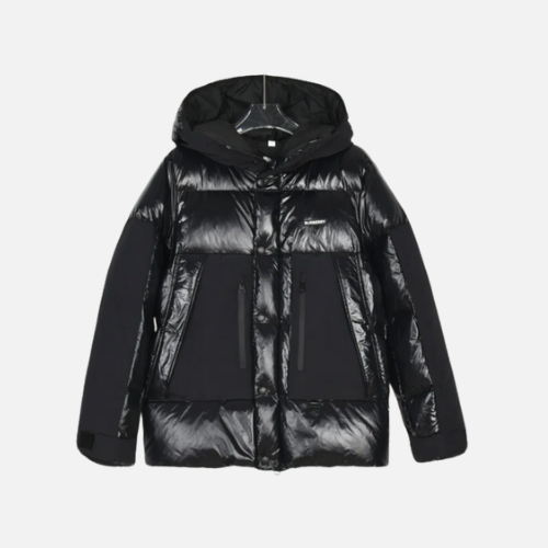 Burberry Down Jacket Black Glossy