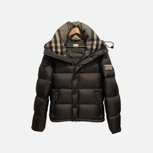 Burberry Jacket Black And Grey White