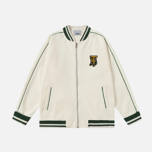 Burberry Jersey Track Jacket White