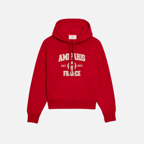 Hoodie Red White Writing Ami