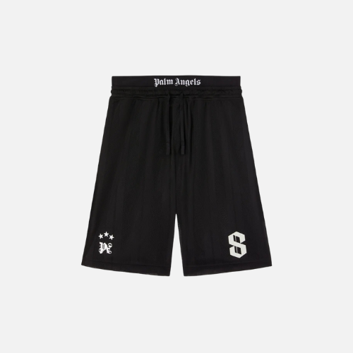 Palm Angels Bermuda Palm Sport Black Mesh